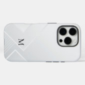Modern Wit Patroon Case-Mate iPhone Case (Achterkant (horizontaal))