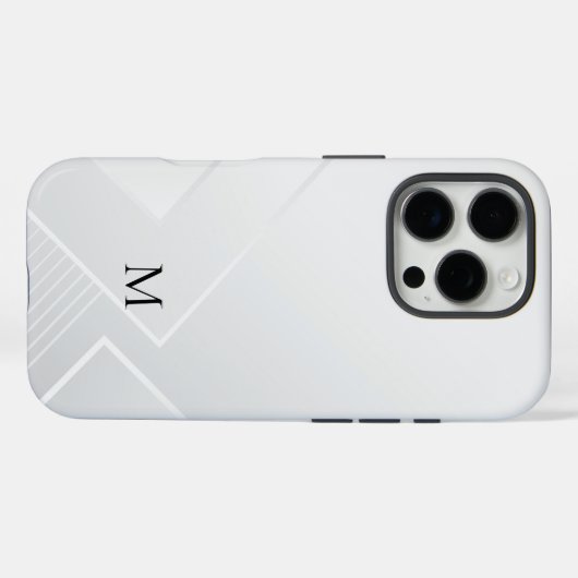 Modern Wit Patroon Case-Mate iPhone Case (Achterkant (horizontaal))