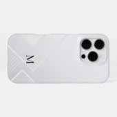 Modern Wit Patroon iPhone Hoesje (Achterkant horizontaal)