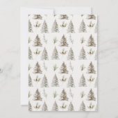 Modern wit polair Beer welp winter Baby shower Kaart (Achterkant)