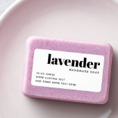 Modern wit product etiket