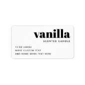 Modern wit product etiket (Voorkant)