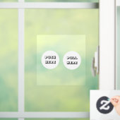 Modern wit Push Pull deur bord Raamsticker (Huis)