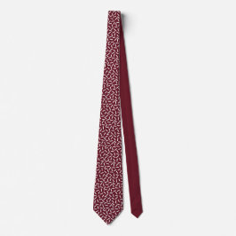 Modern wit &rood stropdas