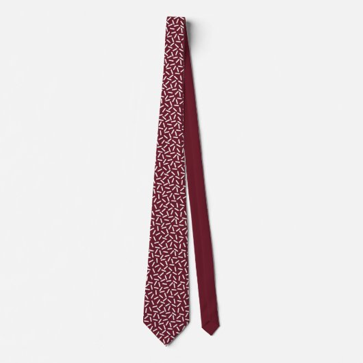 Modern wit &rood  stropdas (Voorkant)