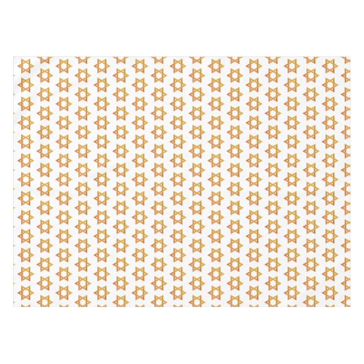 Modern wit | Rosh Hashanah | STER OF DAVID Tafelkleed (Voorkant (Horizontaal))