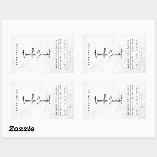 Modern wit rustiek label (Vel)