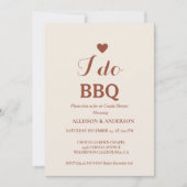 Modern wit script ik doe bbq Vrijgezellenfeest Paa Kaart (Voorkant)