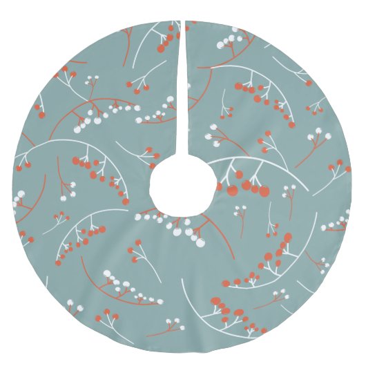 Modern wit sinaasappel op illustratie blauwgroen b kerstboom rok (Voorkant)