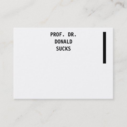 Modern, wit, vet visitekaartje (Voorkant)