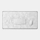 Modern wit vierkant patroon bureaumat (Keyboard & Muis)