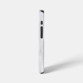 Modern wit vierkant patroon iPhone hoesje (Linkerkant)
