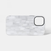 Modern wit vierkant patroon iPhone hoesje (Achterkant horizontaal)