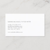 MODERN WIT VISITEKAARTJE VOOR AUTEURS EN SCHRIJVER (Achterkant)