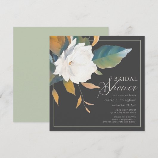 Modern wit Vrijgezellenfeest Kaart (Voorkant / Achterkant)