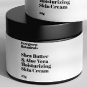 Modern wit waterdicht cosmetica potje label waterfles etiket