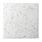 Modern wit zwart en goud gespikkelde Tegel Tegeltje (Voorkant)