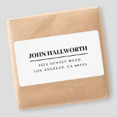 Modern Wit & Zwart Etiket