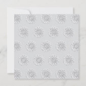 Modern Witboek gesneden Mandala Peekaboo Bruiloft Kaart (Achterkant)