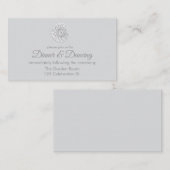 Modern witboek snijdt Mandala-ontvangst af Informatiekaartje (Voorkant / Achterkant)