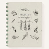 Modern Witch Kitchen Herbs Spell Recipe Notitieboek (Voorkant)