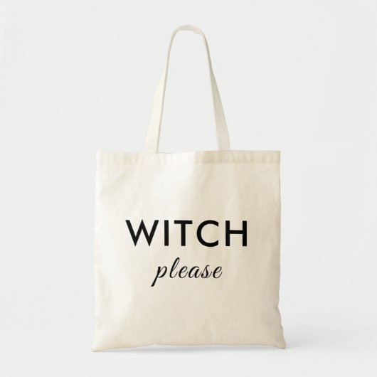 Modern Witch Please Halloween Canvas tas - trendy (Voorkant)