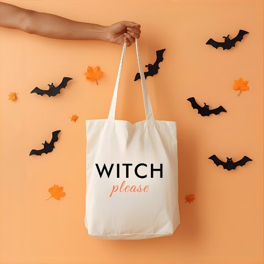 Modern Witch Please Halloween Canvas tas - trendy