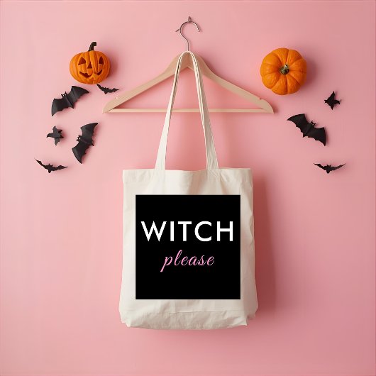 Modern Witch Please Halloween Canvas tas - trendy