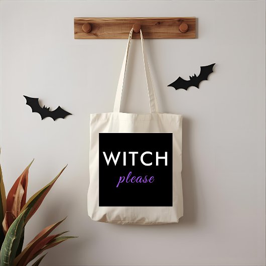Modern Witch Please Halloween Canvas tas - trendy