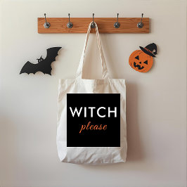 Modern Witch Please Halloween Canvas tas - trendy