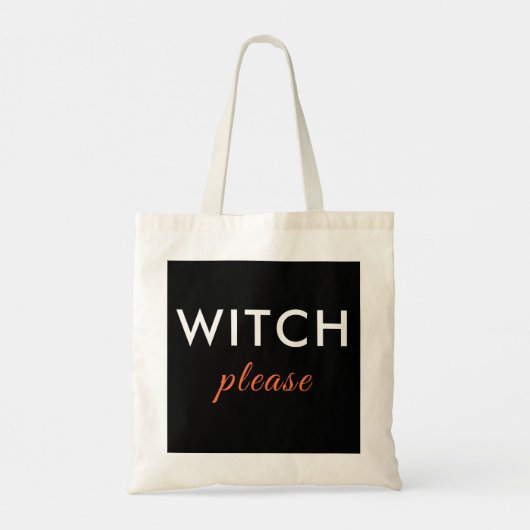 Modern Witch Please Halloween Canvas tas - trendy (Achterkant)