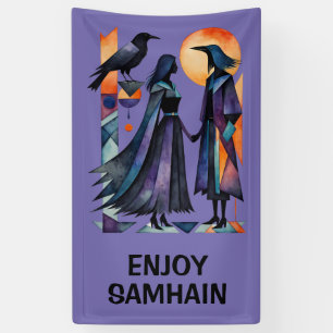 Modern Witches - een abstract kunstwerk 1 - Fan Fu Spandoek