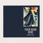 Modern Witches - een abstract kunstwerk 3 - Fan Fu Visitekaartje (Buitenkant ongevouwen)