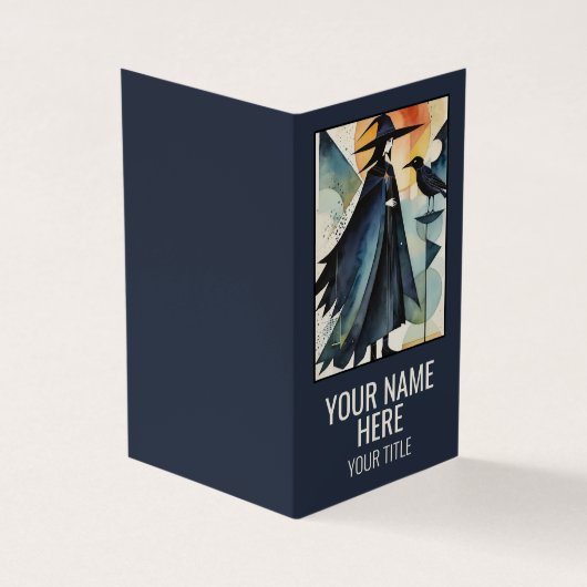 Modern Witches - een abstract kunstwerk 3 - Fan Fu Visitekaartje (Buitenkant)