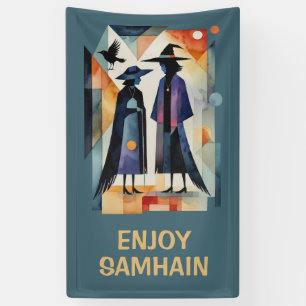 Modern Witches - een abstract kunstwerk 6 - Fan Fu Spandoek