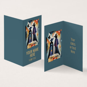 Modern Witches - een abstract kunstwerk 6 - Fan Fu Visitekaartje