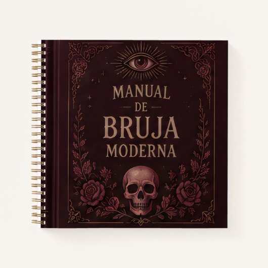  Modern Witch's Skull Manual Notitieboek (Voorkant)