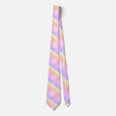 MODERN WITTE EN LICHTE PAARS & PINK & GEEL EN KUST STROPDAS (Voorkant)