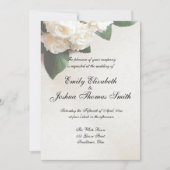 Modern witte huwelijksuitnodigingen  kaart (Voorkant)