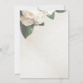 Modern witte huwelijksuitnodigingen  kaart (Achterkant)