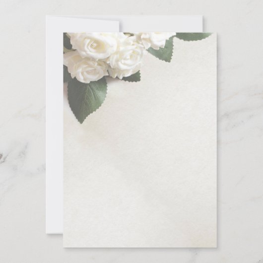 Modern witte huwelijksuitnodigingen kaart (Achterkant)