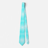 MODERN WITTE LICHT TEAL  GROENE CUTE Rmdesignflo55 Stropdas (Voorkant)