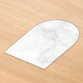 Modern Witte Marmer Acryl Uitnodigingen (Laagn)