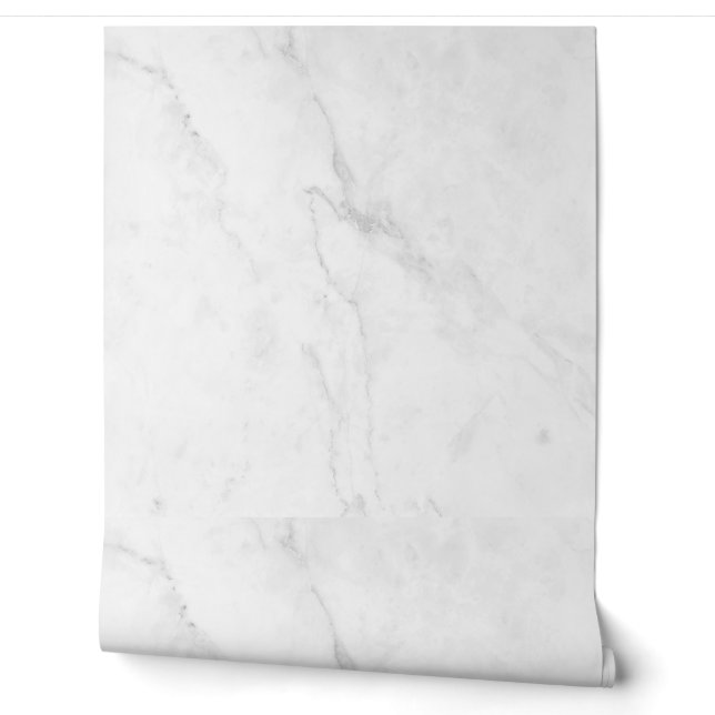 Modern Witte Marmer Behang (Afrollen)