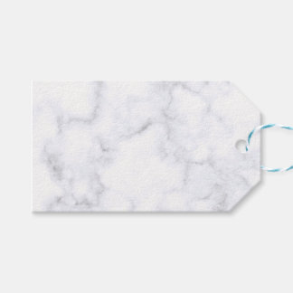 Modern Witte Marmer Cadeaulabel