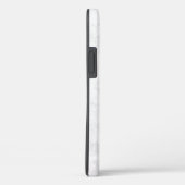 Modern Witte Marmer Case-Mate iPhone Case (Achterkant / Rechts)