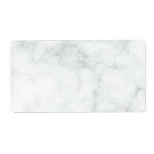 Modern Witte Marmer Etiket