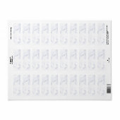 Modern Witte Marmer Etiket (Full Sheet)
