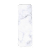 Modern Witte Marmer Etiket (Voorkant)