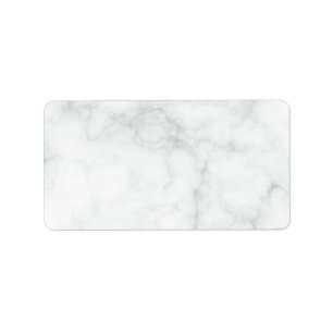 Modern Witte Marmer Etiket